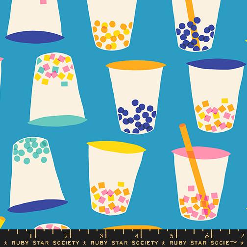 Eye Candy Boba - Cerulean - Quilt Fabric