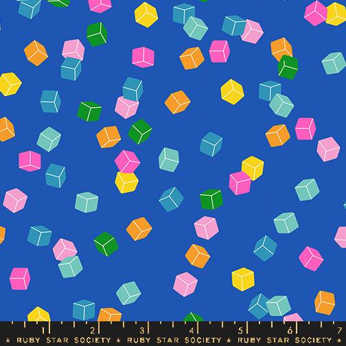 Eye Candy Cube - Blue Ribbon - Quilt Fabric