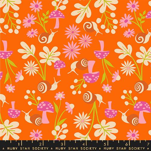 Animal Animal Snail - Goldfish - Quilt Fabric