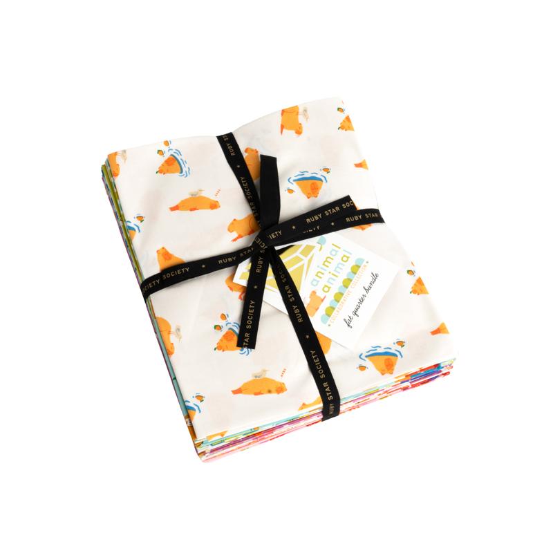 Animal Animal - Fat Quarter Bundle, zoomed in. Select this picture to zoom back out.