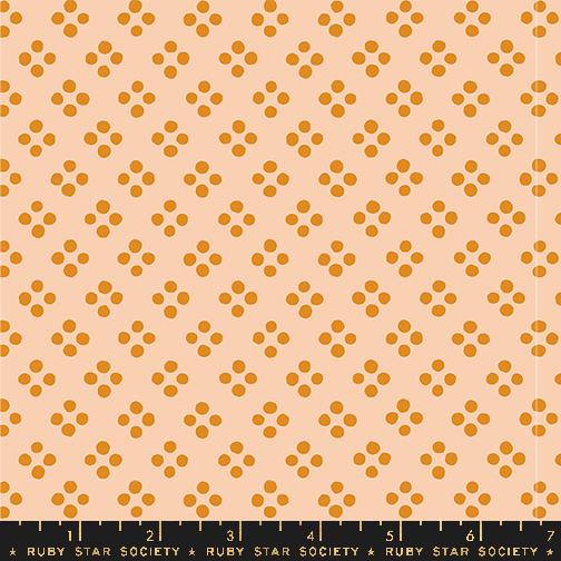 Geometry Dots Creamsicle - Quilt Fabric