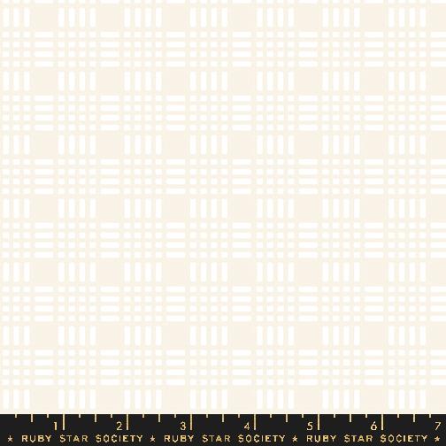 Geometry Waffle Weave Natural - Quilt Fabric