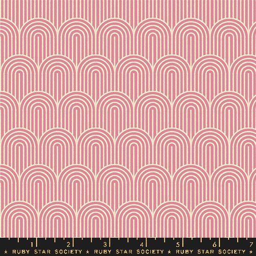 Geometry Arches Plum - Quilt Fabric