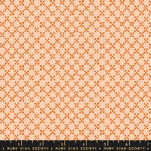 Geometry Tiles Creamsicle - Quilt Fabric