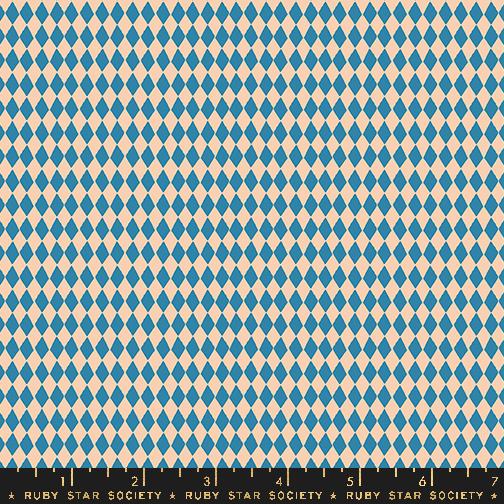 Geometry Harlequin Chambray - Quilt Fabric