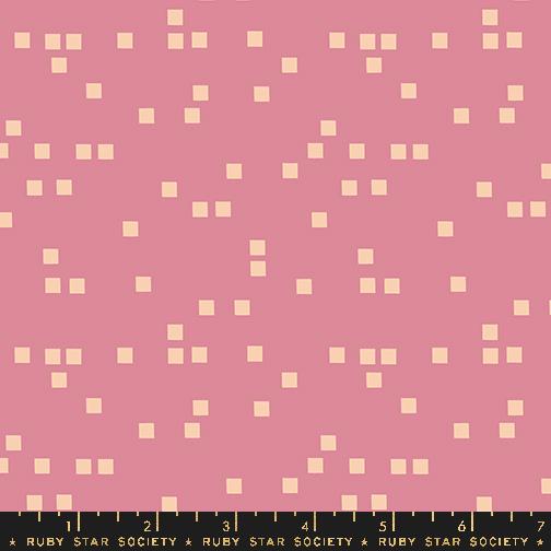 Geometry Pixels Plum - Quilt Fabric