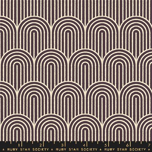 Geometry Canvas Eggplant - Quilt Fabric