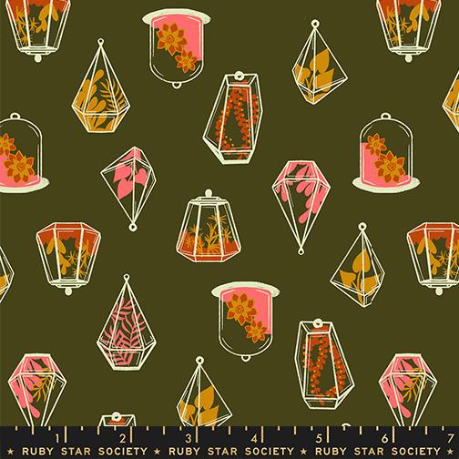 Calathea Terrarium Mossy - Quilt Fabric