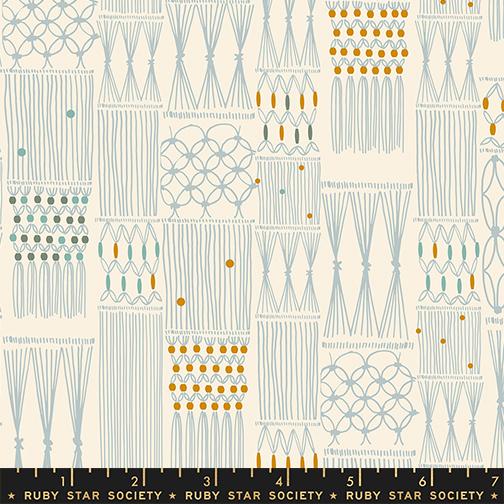 Calathea Macrame Natural - Quilt Fabric
