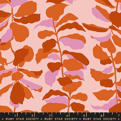 Calathea Fiddle Leaf Cayenne - Quilt Fabric
