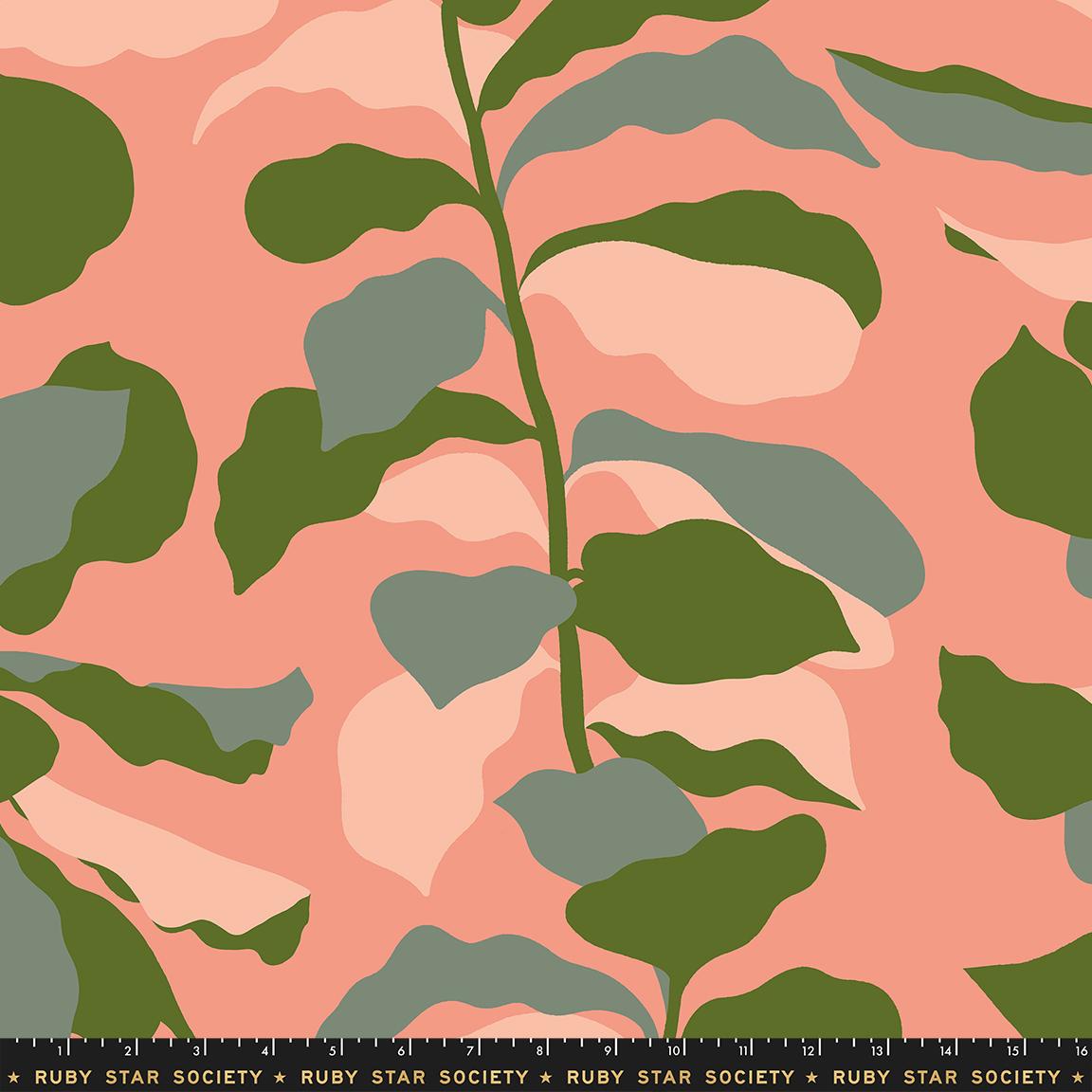 108" Calathea Light Melon - Quilt Fabric