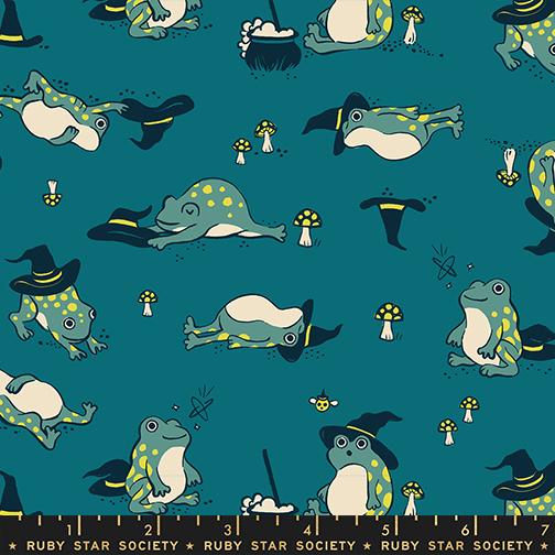 Freaky Familiars Frogs Storytime - Quilt Fabric