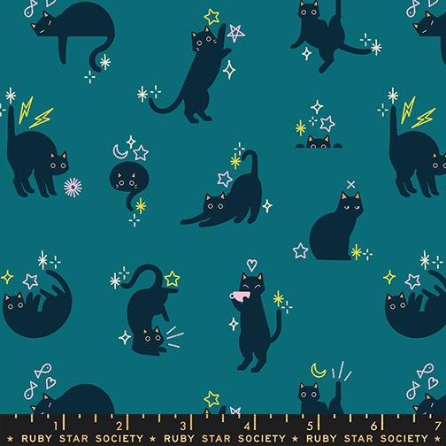 Freaky Familiars Cats Storytime - Quilt Fabric