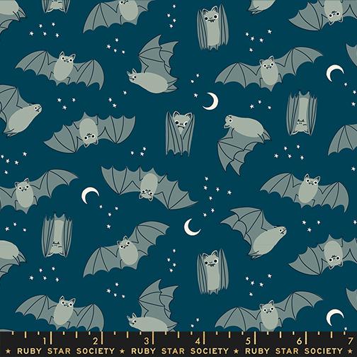 Freaky Familiars Bats Galaxy - Quilt Fabric