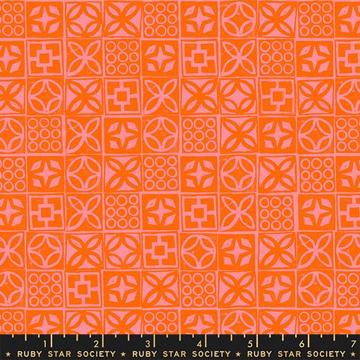 Poolside Too Tiled Goldfish - Quilt Fabric