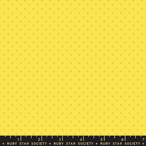 Sidekicks Chrome Yellow - Quilt Fabric, zoomed in. Select this picture to zoom back out.