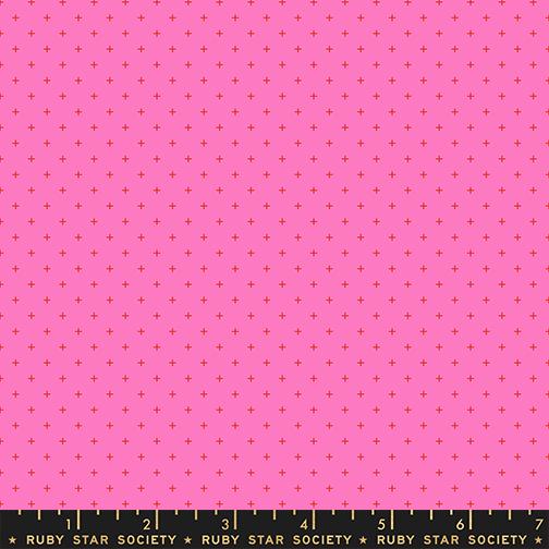 Sidekicks Vivid Pink - Quilt Fabric, zoomed in. Select this picture to zoom back out.
