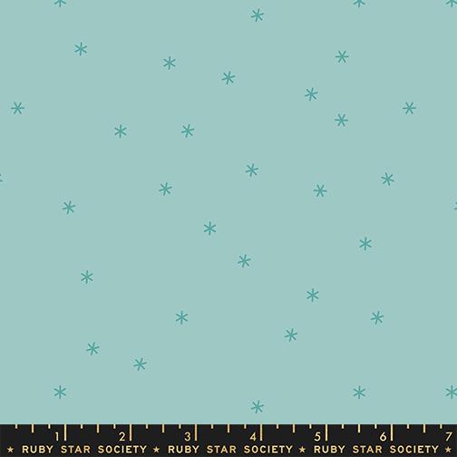 Sidekicks Turquoise - Quilt Fabric, zoomed in. Select this picture to zoom back out.