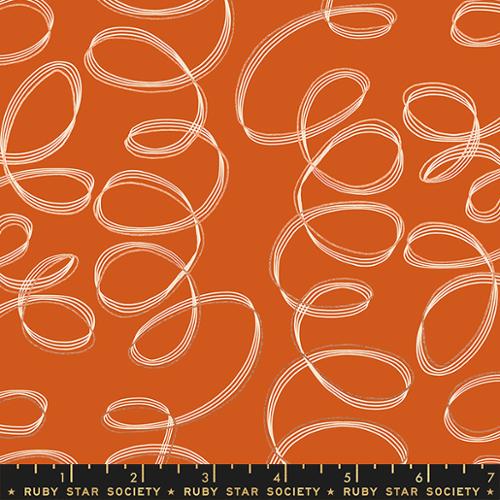 Unruly Nature Pecan - Tendrils Metro - Quilt Fabric