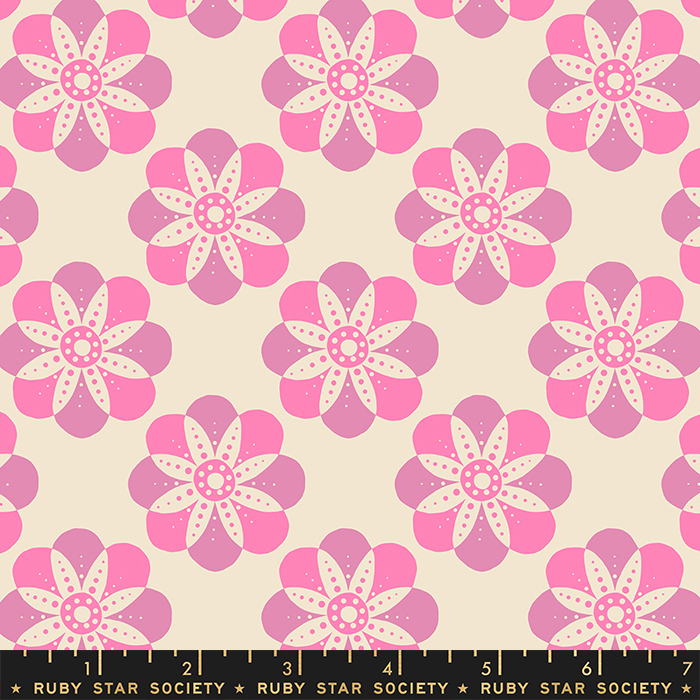 Floradora Lupine - Cherry Blossom Mandala - Quilt Fabric