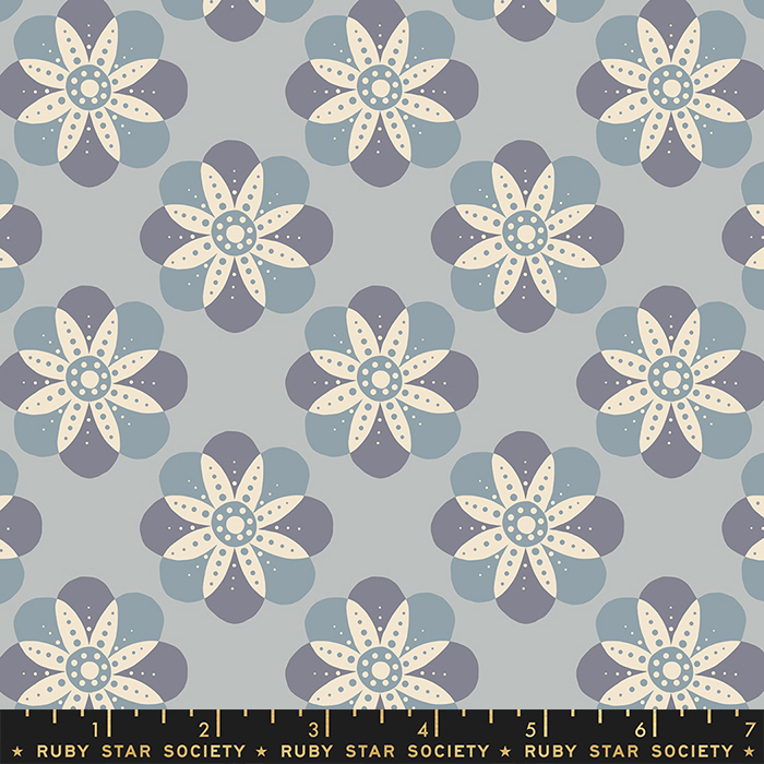 Floradora Steel - Quilt Fabric