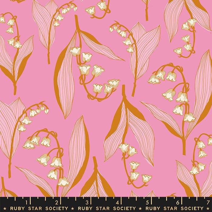 Lily Of The Valley Florals - Lily Valley Daisy - Fabric