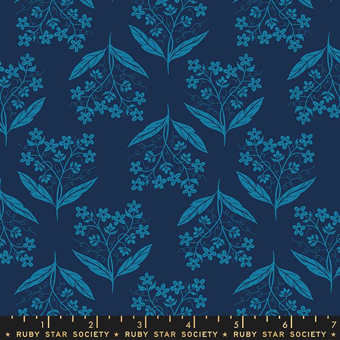 Verbena Florals - Verbena Navy - Quilt Fabric