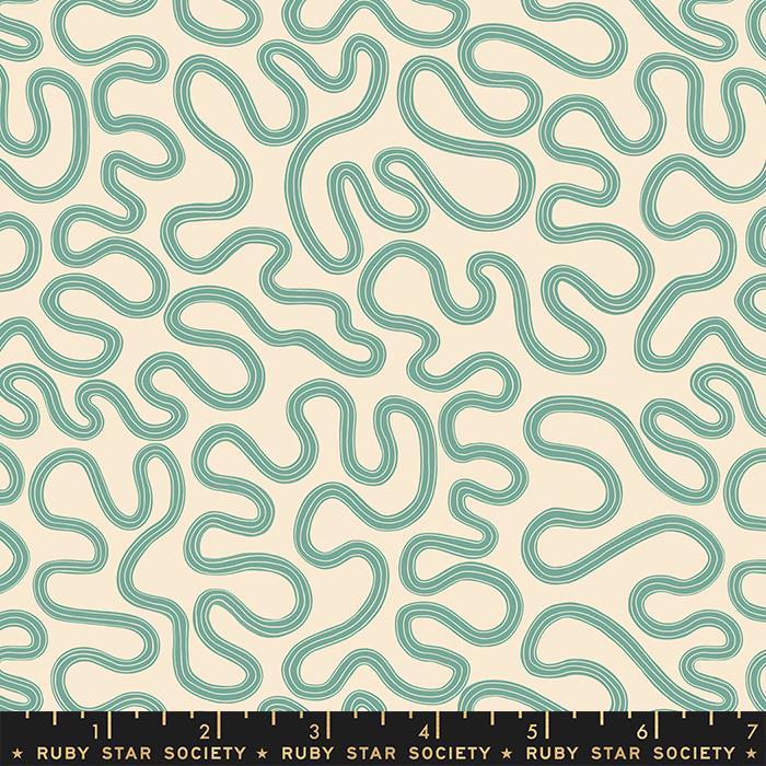 Meander Geometric - Meander Watercress - Quilt Fabric