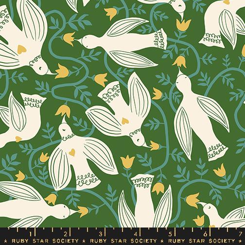 Endpaper Birds Sarah Green - Quilt Fabric