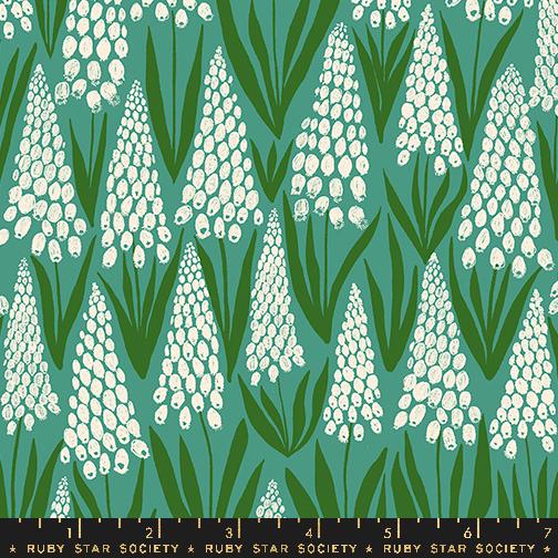 Endpaper Muscari Watercress - Quilt Fabric
