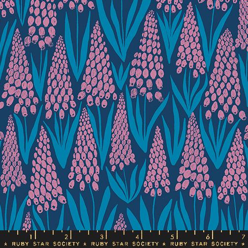 Endpaper Muscari Bluebell - Quilt Fabric