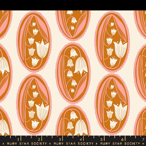 Endpaper Lily Natural - Quilt Fabric