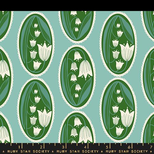 Endpaper Lily Water - Quilt Fabric