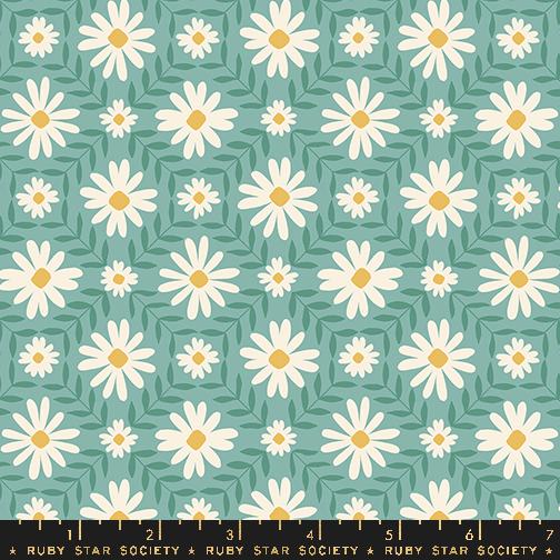 Endpaper Flowers Water - Quilt Fabric