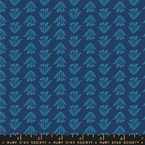 Endpaper Crocus Bluebell - Quilt Fabric