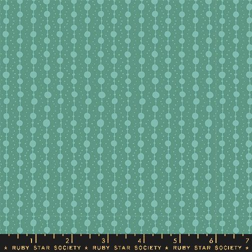 Endpaper Pearls Watercress - Quilt Fabric