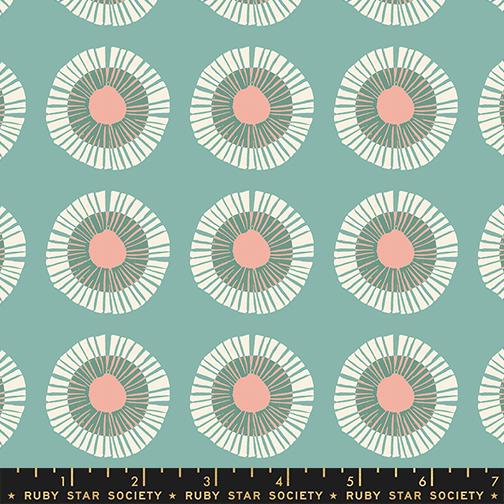Reimagined Landscapes Daisies Water - Quilt Fabric