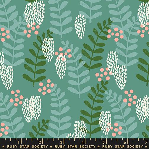 Reimagined Landscapes Fern Watercress - Quilt Fabric