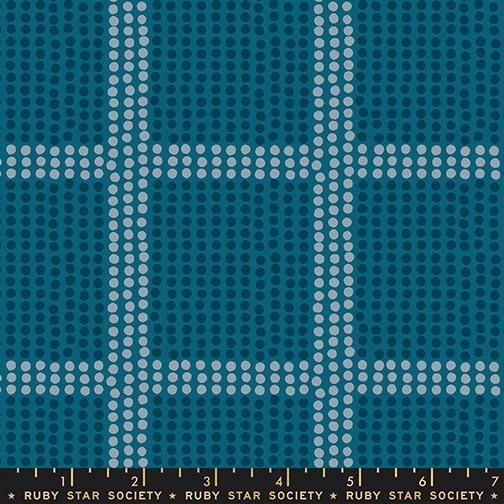 Reimagined Landscapes Grid Galaxy - Quilt Fabric