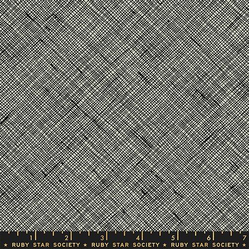 Memento Hatched Black - Quilt Fabric