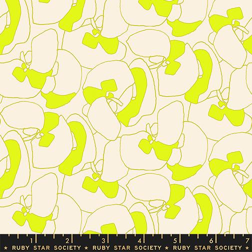 Memento Canvas Neon Yellow - Quilt Fabric