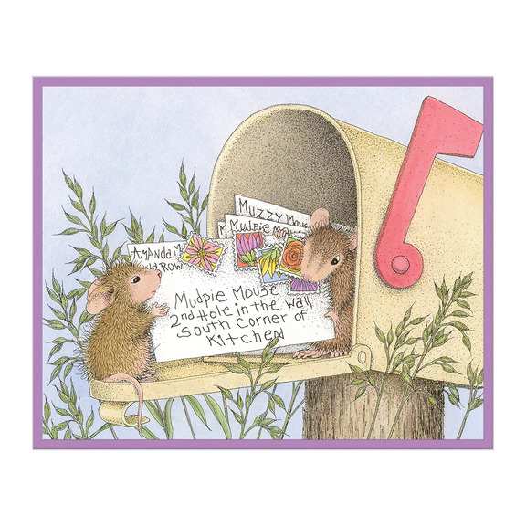 Mouse Mail - Cling Rubber Stamp 