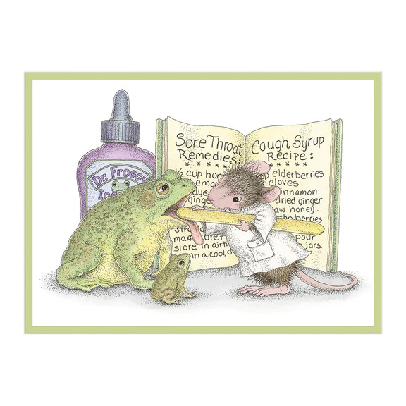 Froggy Throat  Cling Rubber Stamp 