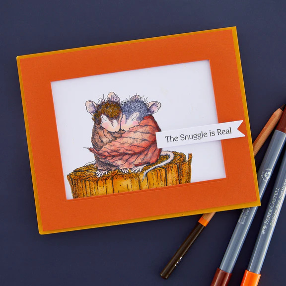 Snuggle Up - Cling Rubber Stamps 