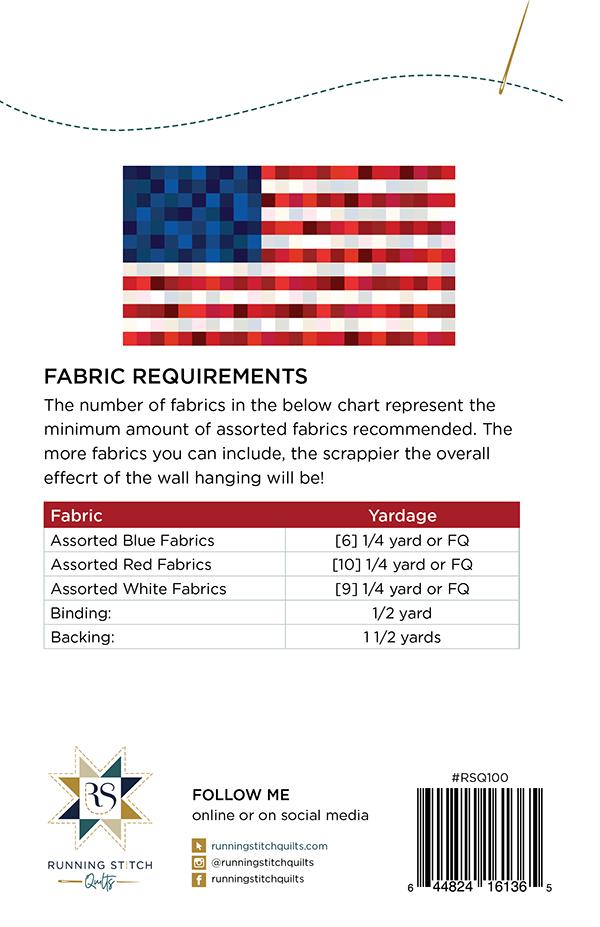 Scrappy American Flag - Quilt Pattern