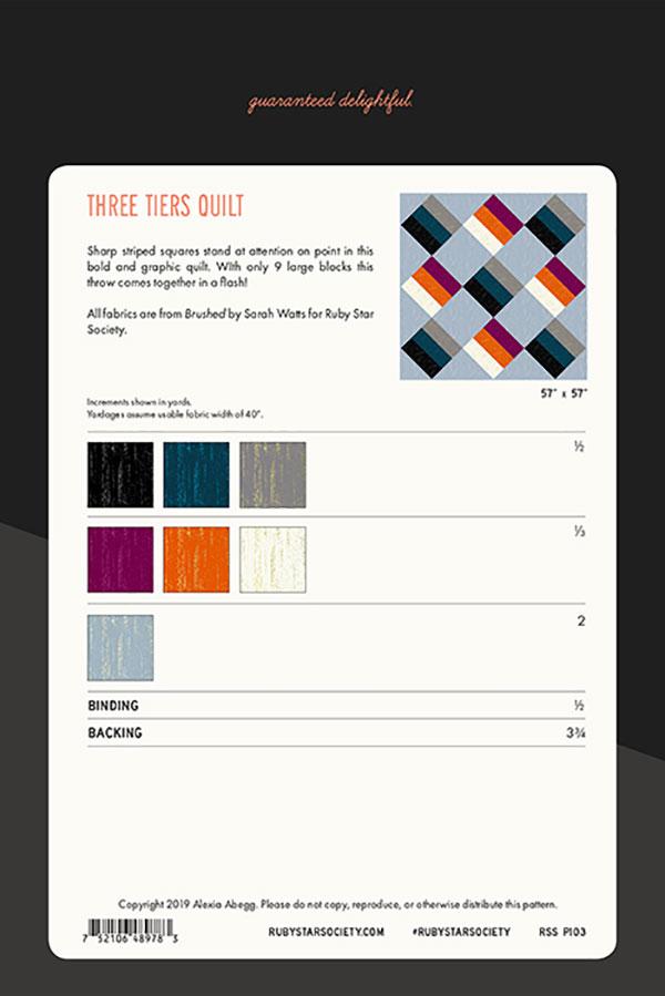 Three Tiers Quilt - Quilt Pattern