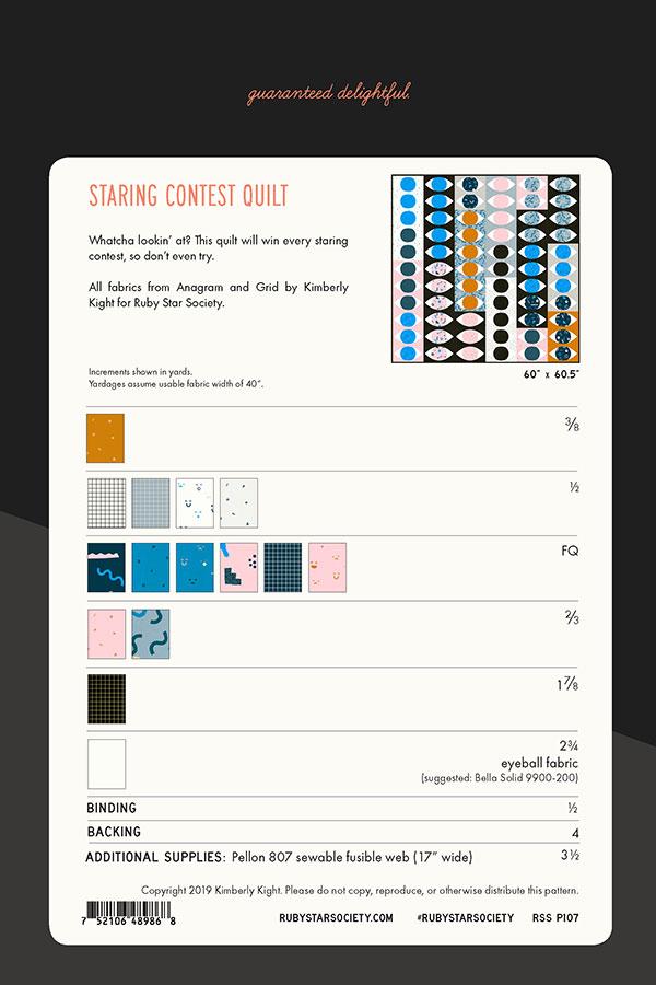 Staring Contest Quilt - Quilt Pattern