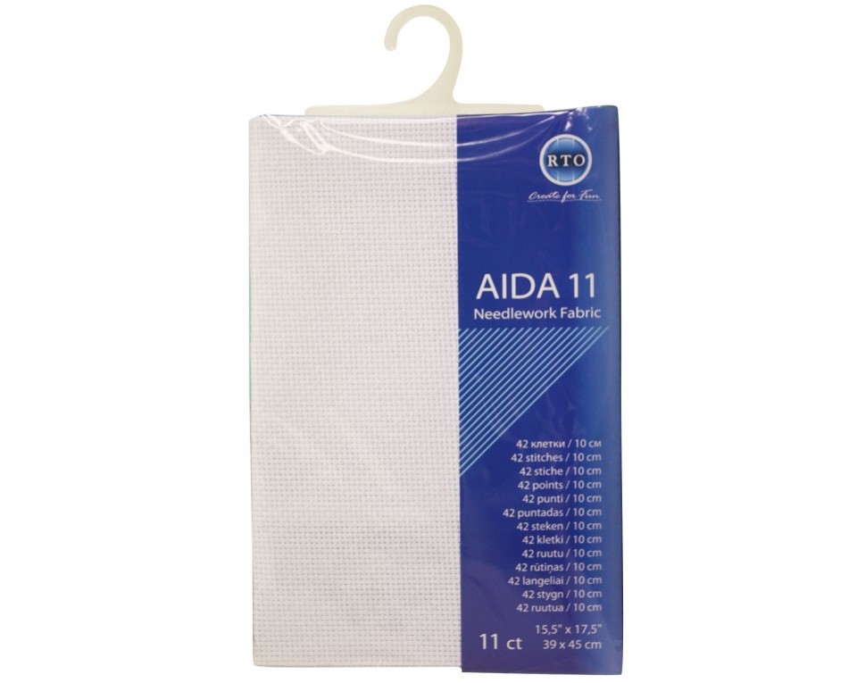 11 Count White Aida 15.5 x 17.5