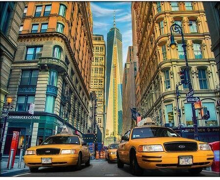 Taxis In New York - Diamond Mosiac Kit