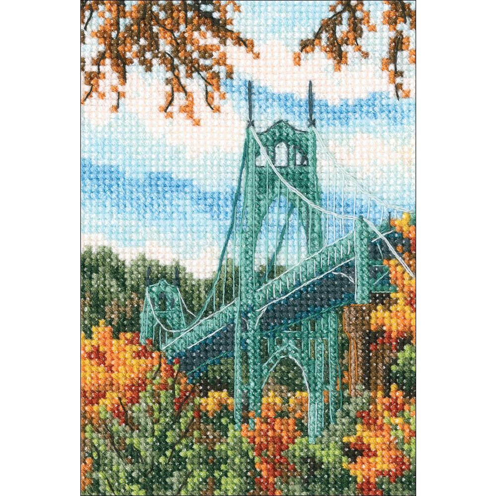 St. Johns Bridge - Counted Cross Stitch Kit